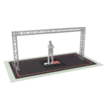 ProX Goal Post Design truss structure 19.75 ft wide 9.20 ft tall side profile view