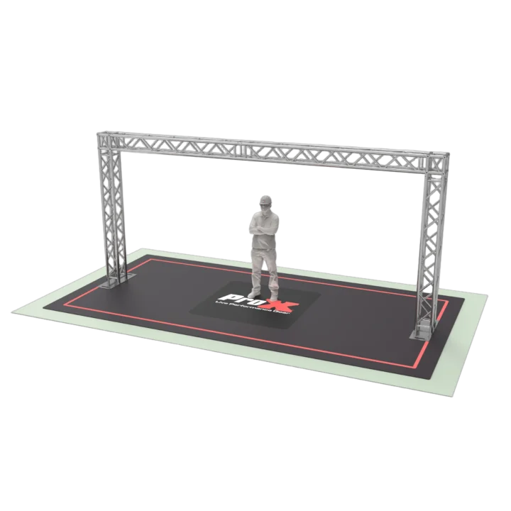 ProX Goal Post Design 19.75 ft wide 9.20 ft tall 2mm heavy duty truss structure front