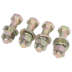 ProX Grade 8 hex short truss bolts with nuts and washers, yellow zinc plated hardware detail