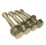 ProX set of four 5 inch Grade 8 hex long truss bolts with nuts and washers hardware components