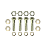 ProX set of four 5/8-11 Grade 8 yellow zinc hex short truss bolts with nuts and washers