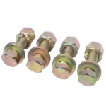 ProX Grade 8 hex short truss bolts with nuts and washers, yellow zinc plated hardware set