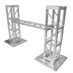ProX grip block grapple bars for 12 inch BoltX truss system rear panel view with mounting hardware
