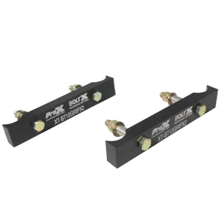 ProX set of two black grip block grapple bars for 12 inch BoltX truss with grade 8 bolts