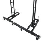 ProX 0.5M ground support base extension with LED stabilizing feet, side profile view