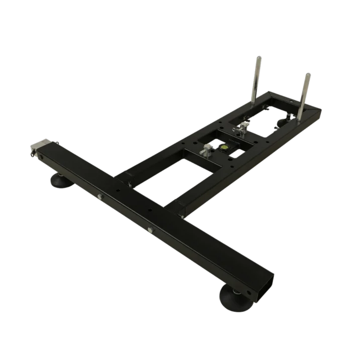 ProX ground support stabilizing T-base with bolt truss connection for LED screen wall stacking