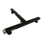 ProX ground support stabilizing T-base mounted to I-beam truss for LED screen wall stacking application