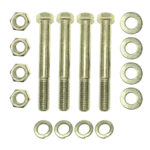 ProX set of four 5 inch Grade 8 hex long truss bolts with nuts and washers