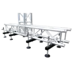 ProX horizontal leg truss stabilizer supporting F32 F34 12-inch bolt truss in professional stage setup