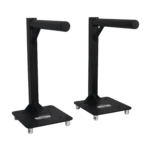 ProX set of two inverted lighting mount top plates with 24-inch height and 16-inch length black finish