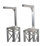 ProX inverted lighting mount top plates with 24-inch height and 16-inch length arms displayed in professional stage lighting setup