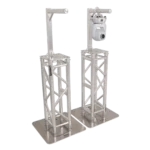 ProX inverted lighting mount top plates with 24-inch height and 16-inch length, 2-inch OD arm, side profile