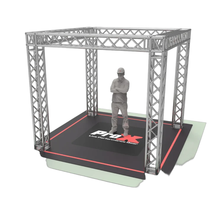 ProX K Series light duty tradeshow booth 10x10 feet with aluminum frame and white panels