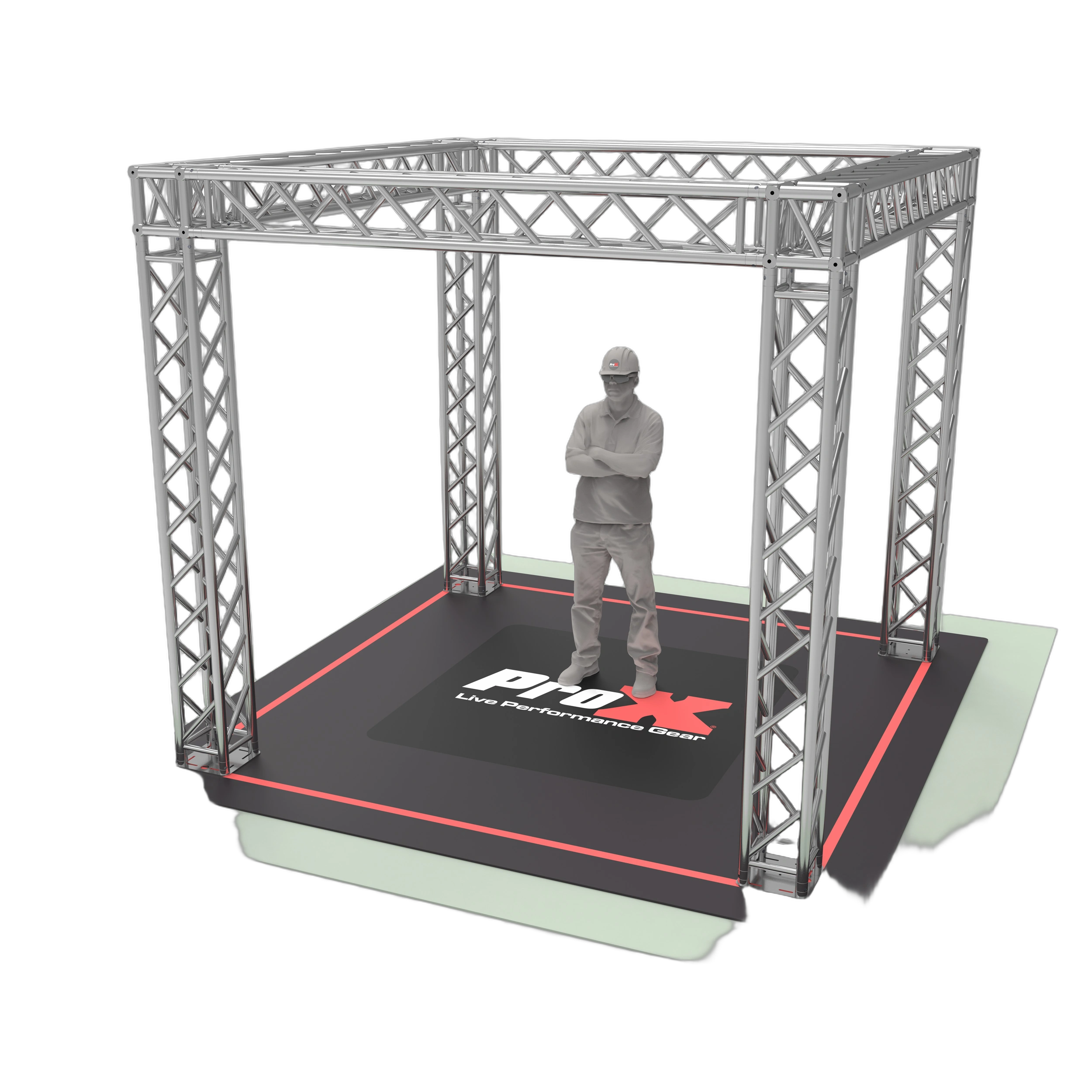 ProX K Series 10x10 Tradeshow Booth Light Duty ProX K Series light duty tradeshow booth 10x10 feet with aluminum frame and white panels