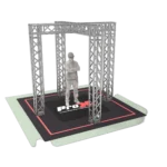 ProX K Series light duty tradeshow booth with X shape center design structure