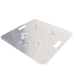 ProX K-Truss 4.92 lightweight square truss totem system with white scrim, top plate and base plate assembled