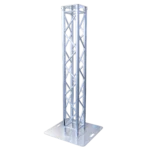 ProX K-Truss 6.56 lightweight square truss totem system with white scrim, top plate and base plate assembled