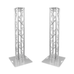 ProX K-Truss 6.56 lightweight square truss totem system with white scrim and base plate side angle