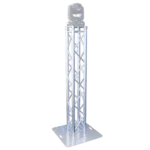 ProX K-Truss 6.56 lightweight square truss totem full package with white scrim installed on stage