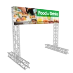 ProX K-Truss aluminum truss display system showing corner joint connections and structural framework
