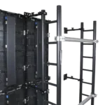 ProX black LED panel wall mounting plate extension pole truss clamp rear panel detail