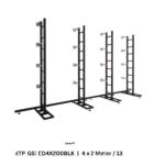 ProX LED video display panel ground support system frame detail showing structural connections and mounting hardware