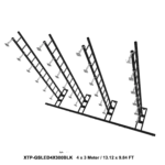 ProX LED video display panel ground support system frame detail showing structural connections and mounting hardware