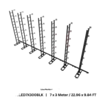 ProX LED video display panel ground support system showing structural frame and mounting detail