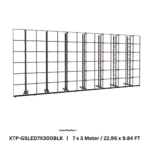 ProX LED video display panel ground support system package with black aluminum frame structure