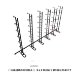 ProX LED video display panel ground support system showing structural frame and mounting detail
