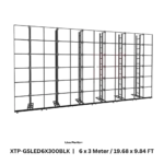 ProX LED video display panel ground support system package 6M width 3M height black frame