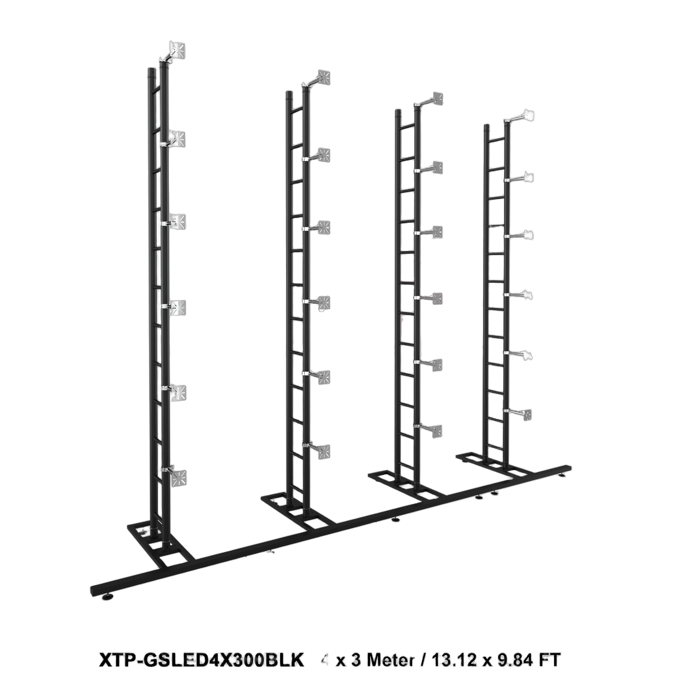 ProX LED Video Display Panel Ground Support System Package ProX LED video display panel ground support system package 4M width 3M height black frame