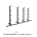 ProX LED video display panel ground support system package 4M width 2M height black frame