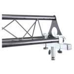 ProX portable crank lighting stand system dimensional diagram showing 10-foot height adjustment range and truss configuration