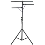 ProX height adjustable DJ lighting stand with dual side bars extended to full 12 foot height