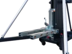ProX LoadSense FANTEK front loading lifting line array tower system dimensional diagram showing 5.62 to 16.33 feet height range