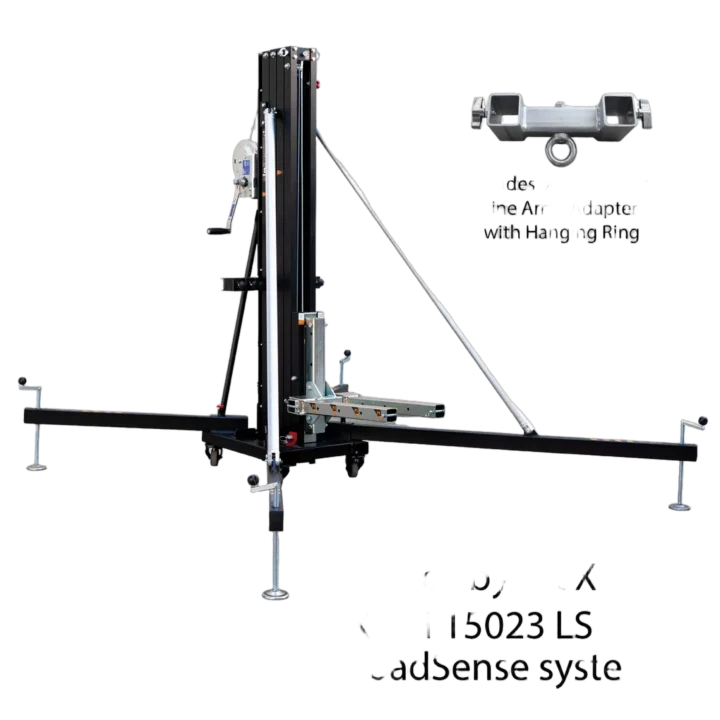 ProX LoadSense FANTEK Spain front loading lifting line array systems tower with adjustable height range
