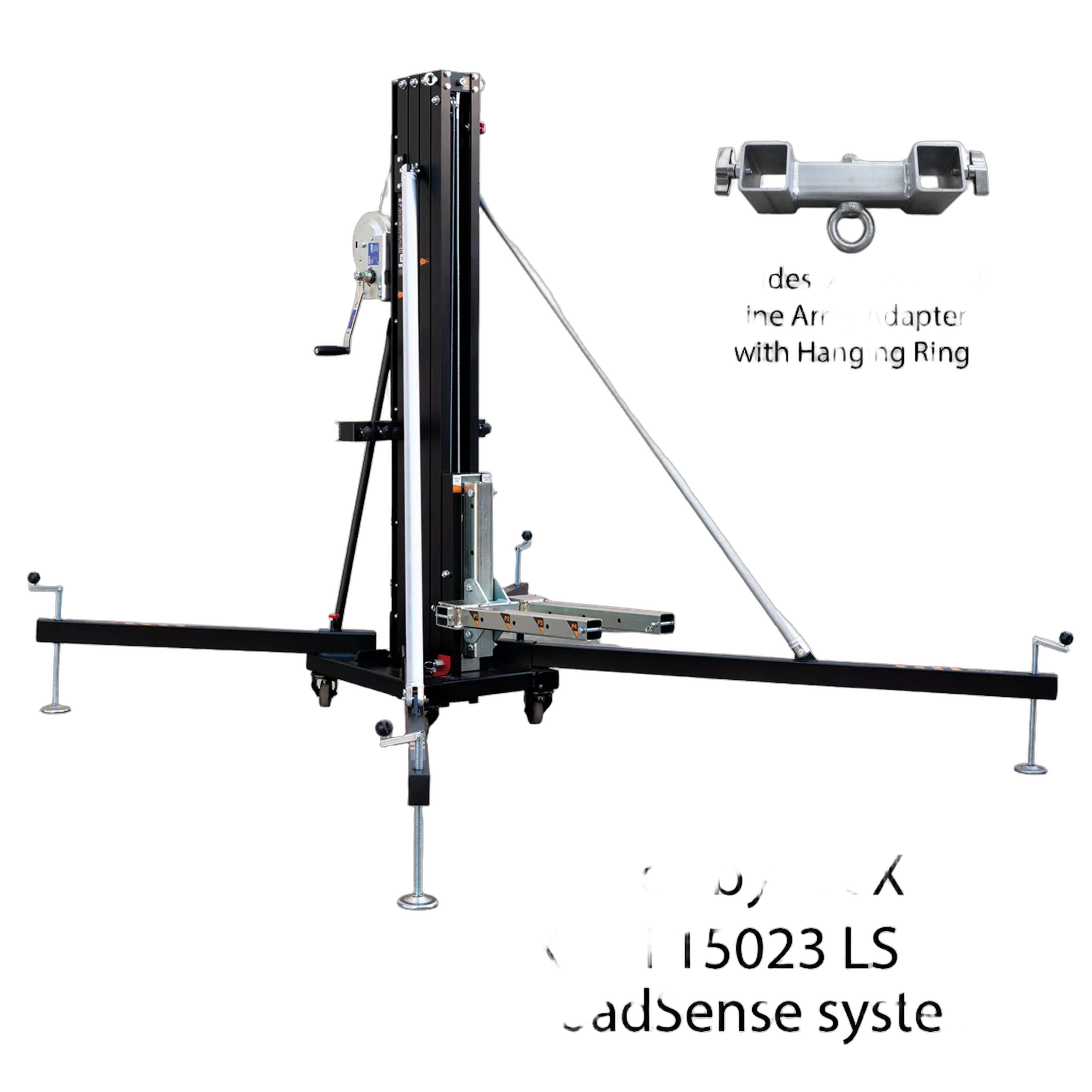 ProX LoadSense FANTEK Front Loading Line Array Tower System ProX LoadSense FANTEK Spain front loading lifting line array systems tower with adjustable height range