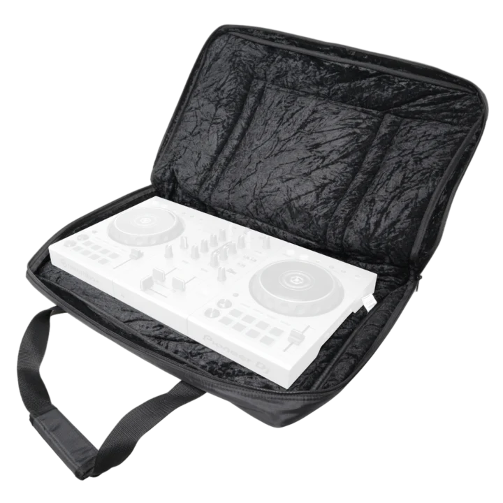 ProX MANO Series protective bag interior showing padded compartment for DJ controllers