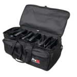 ProX MANO large utility carry bag with organizing dividers, front view showing cable storage compartments