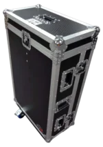 ProX ATA flight case for Midas M32R mixer with dimensional measurements and doghouse compartment layout