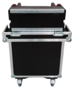 ProX MIDAS M32R flip-ready hydraulic console flight case dimensional specifications and measurements diagram