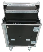 ProX MIDAS M32R flip-ready hydraulic console flight case dimensional specifications and measurements diagram