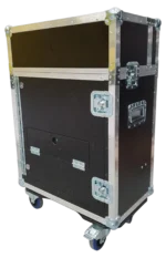 ProX MIDAS M32R flip-ready hydraulic console flight case dimensional specifications and measurements diagram