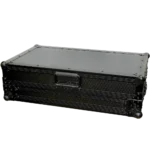 ProX flight case for Numark MixTrack 3 Pro controller with laptop shelf dimensional specifications diagram