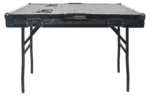 ProX mobile AV broadcasting studio workstation case dimensional diagram showing 4U top 12U bottom configuration