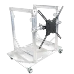 ProX XT-MMDJTV01 modular mobile DJ booth station with integrated TV mount and rapid grid system