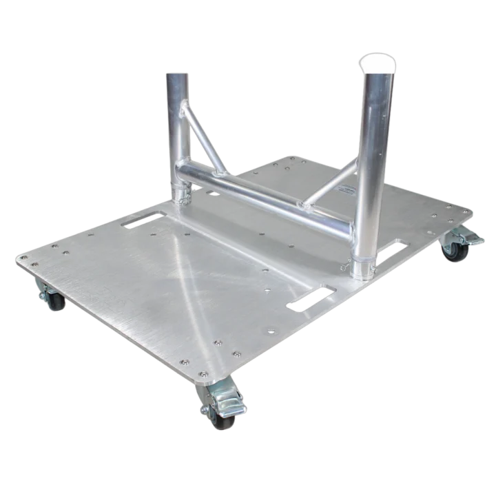 ProX 24 by 30 inch module base plate with locking casters for XT-GRU rapid grid system