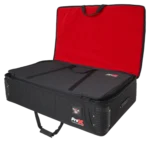 ProX padded carrying travel bag for DJ Control Tower podium showing rear panel and handle details
