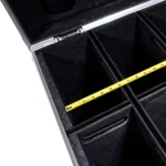 ProX Par Can Universal Utility Case with four wheels shown from side angle, professional transport case